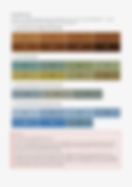 Blurred page showing the iris colour reference chart